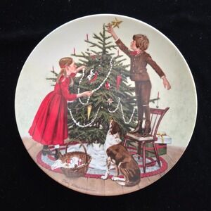 Edwin M Knowles Christmas Plate Don Spaulding Americana Holidays Collection 1989